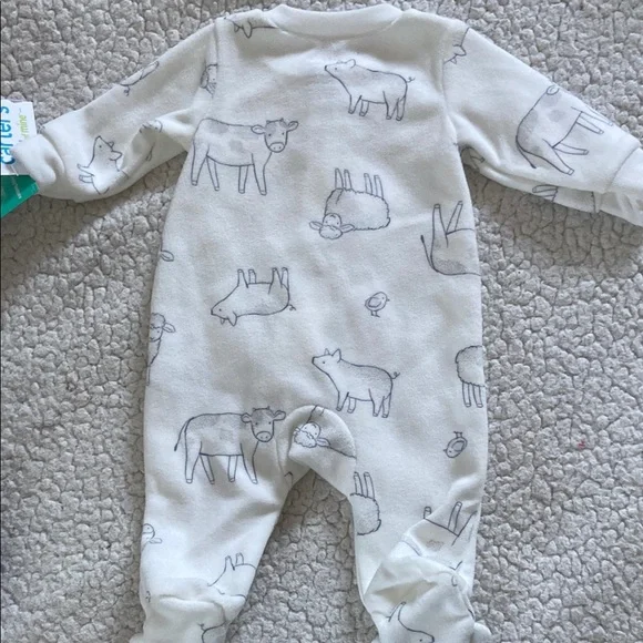 Carter’s Child of Mine Dinosaur and Farm Animal Sleeper Set - Newborn - Picture 12 of 12